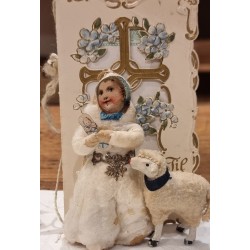 Gammelt vatpynt, pige med...