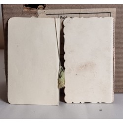 Antique greetings card, size: 16x10+15,5x9 cm (2x)