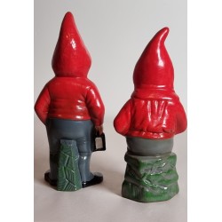 2 store Gräfenroda keramik nisser, h: 25 - 26 cm.