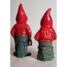 2 tall Gräfenroda ceramic elves/gnomes, h: 25 - 26 cm.