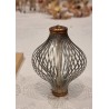 6 old foil lanterns from Lauscha, grey/silver, h: 8 cm. (box incl.)