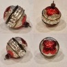Old glass ornament, flower bud, h: 5,5 cm.