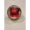 Old glass ornament, flower bud, h: 5,5 cm.