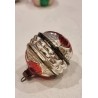 Old glass ornament, flower bud, h: 5,5 cm.