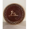 Antique pottery, pancake plate with a swan, Ø: 30 cm.