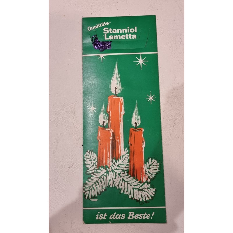 Gammelt tungt lametta, lilla.
