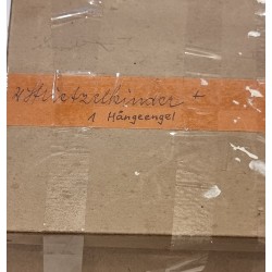 2 gamle Stritzelkinder, markedsbørn fra Dresden, h: 15 cm. (2stk)