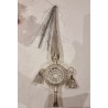 Antique tree top with wire and bells, h: 29 cm.