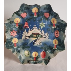 Antique Christmas plate, Ø:...