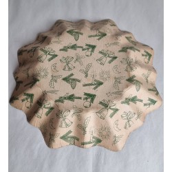 Antique Christmas plate, Ø: 26 cm.