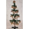 Papir juletræ med engle, kæder og lys, h: 43 cm.