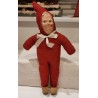 Gammel nisse med papmachè hoved, h: 33 cm.