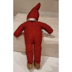 Gammel nisse med papmachè hoved, h: 33 cm.