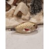 Antikt glaspynt, fisk, l: 8 cm.