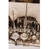 Old glass tree top, h: 20,5 - 27- 33 cm.