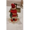 Old Santa with papier-mache head and a filled sack, h: 15 cm.