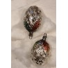 Antique glass ornament, berry with leaves, h: 6 cm.