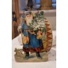 Antique scrap, Santa, h: 22 cm.