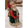 Gammel julemand med sæk/chenille, h: 15 cm.
