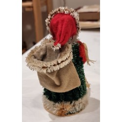 Old Santa with a sack/chenille, h: 15 cm.