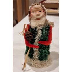 Old Santa with a sack/chenille, h: 15 cm.