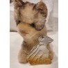 Old cardboard ornament, mice, h: 6 cm.