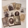 12 antique photos, size: 10,5 x 6 cm.