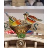 Old tin toys, moving birds, size: 11 x 9,5 cm.
