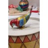 Old german mechanical bird, size: 10 x 4 cm.