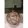 Antique glass ornament, gelatine and wire, h: 5,5 cm.