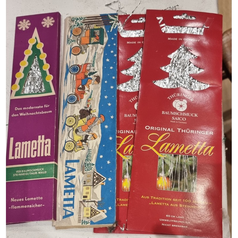 Gammelt orig. lametta, sølv.