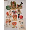 11 old Valentines card, h: 15,5 cm (the highest).