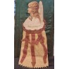 Antikt julepynt, engel i vat og crepe, h: 35 cm.
