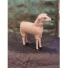 1 tall antique sheep, h: 9,5 cm.