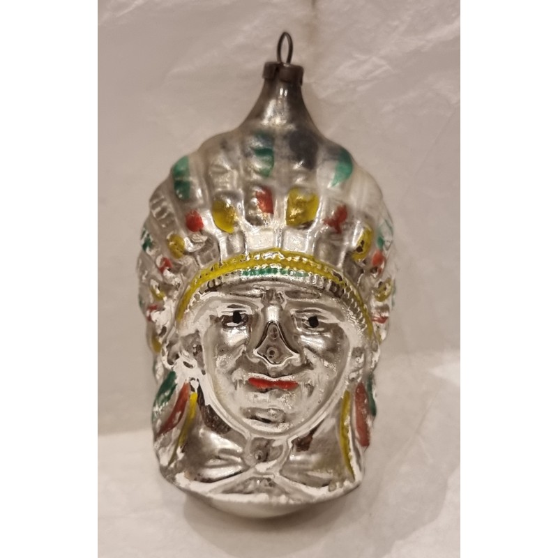 Antique glass ornament, angel, h: 9,5 cm (book copy).