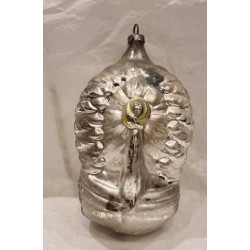 Antique glass ornament, angel, h: 9,5 cm (book copy).