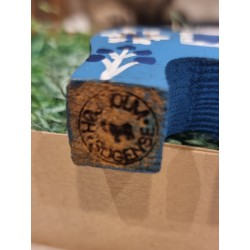 Old Eigenbrod horses, 2 with candlelight, h: 6,5-9,5-10 cm. (3x).