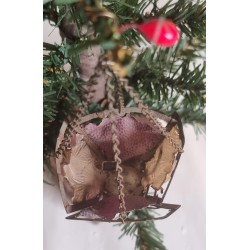 Antique candleholder, basket, h: 12 cm, incl. hanger.