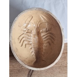 Antique pudding form, lobster, Bornholm, size: 23 X 20 X 10,5 CM.