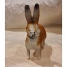 Antique Easter bunny, papier-mache, candycontainer, h: 15 cm.