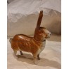 Antique Easter bunny, papier-mache, candycontainer, h: 15 cm.
