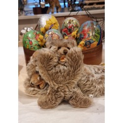 Old Steiff teddy, Zotty, l: 19 cm.