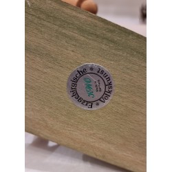 Old common art from Erzgebirge, bunny with a wheelbarrow, h: 19 cm.