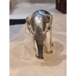 Antikt glaspynt, Lauscha, elefant, h: 9 x9  cm.