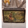 Old box, The Pied Piper of Hammeln, size: 14,5 x 9 x 5,5 cm.