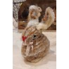 Old candycontainer, bunny, chenille, h: 15 cm.