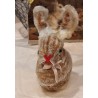 Old candycontainer, bunny, chenille, h: 15 cm.
