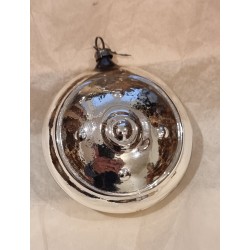 Jultanne julepynt fra 2. verdenskrig, sølv, mytologisk motiv, h: 8 cm.