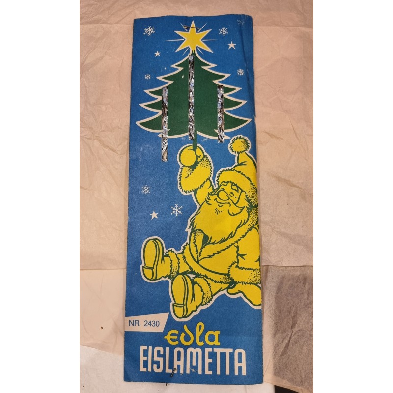 Gammel, original pakke tung sølv lametta.
