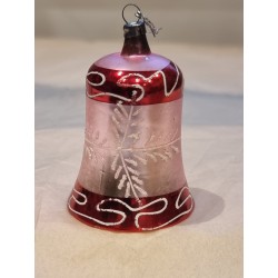 Old glass ornament, tall...